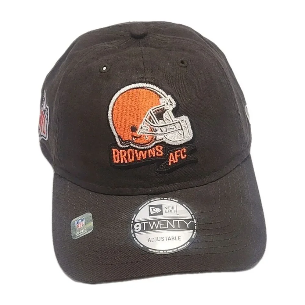 Cleveland Browns Hat Cap NFL Football AFC Adjustable New Era 9Twenty Brown NEW